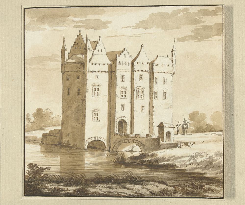 Huis Duinhoven bij Oostkapelle in Walcheren (1685 - 1735) by Abraham Rademaker