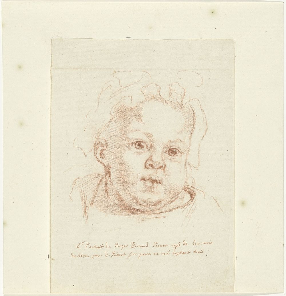 Portret van Roger Bernard Picart, oud zes maanden (1703) by Bernard Picart