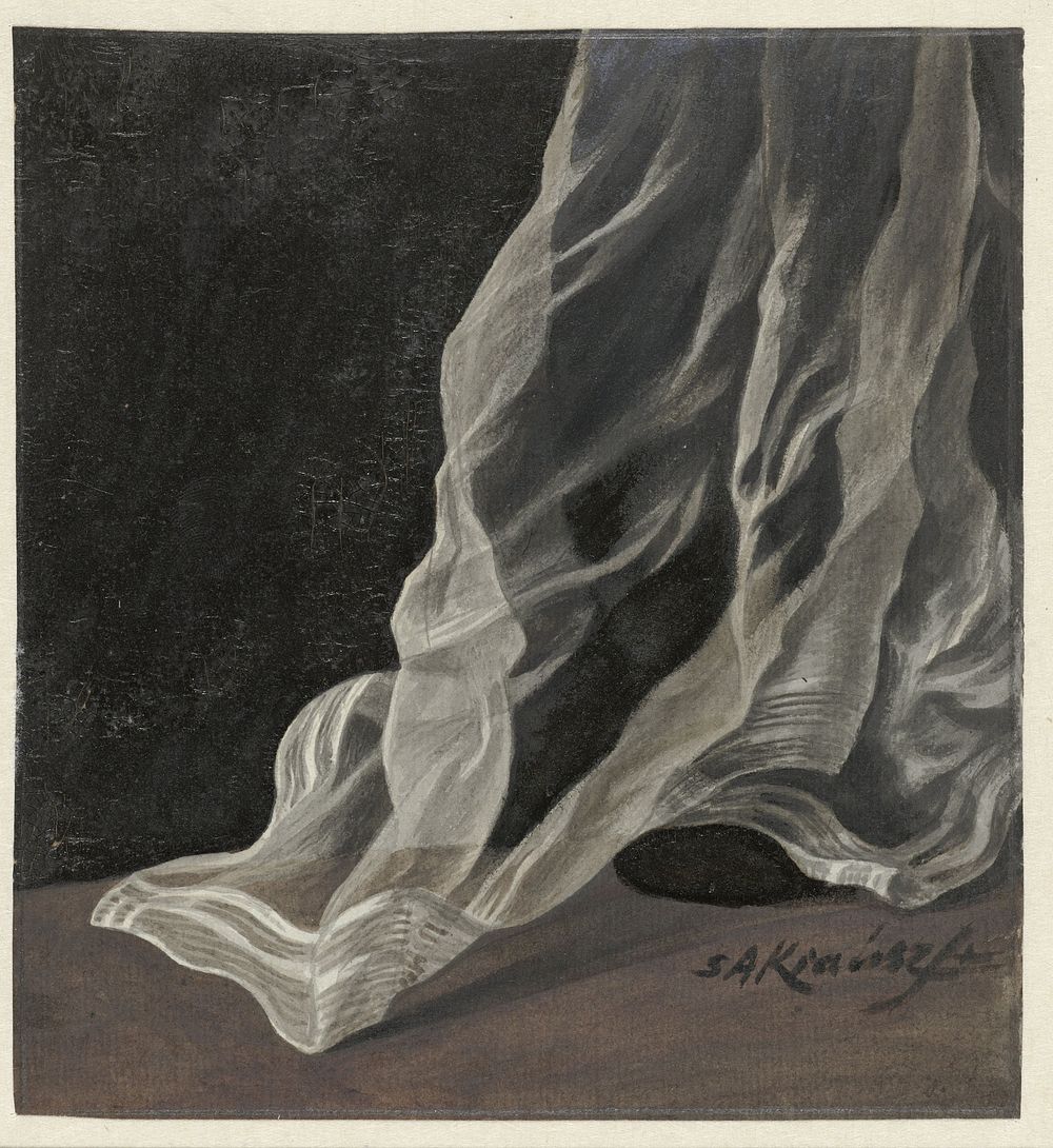 Draperiestudie (1770 - 1825) by Simon Andreas Krausz