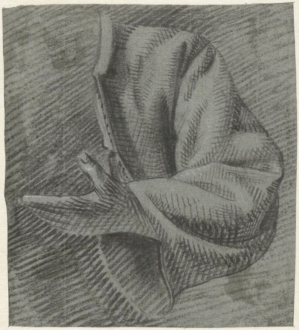 Studie van een mouw met een hand (1770 - 1825) by Simon Andreas Krausz