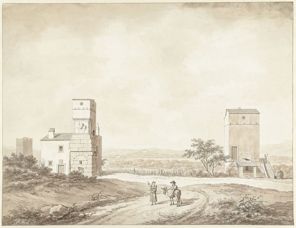 Ruïnes van de Villa Adriana nabij Tivoli (1761 - 1817) by Daniël Dupré