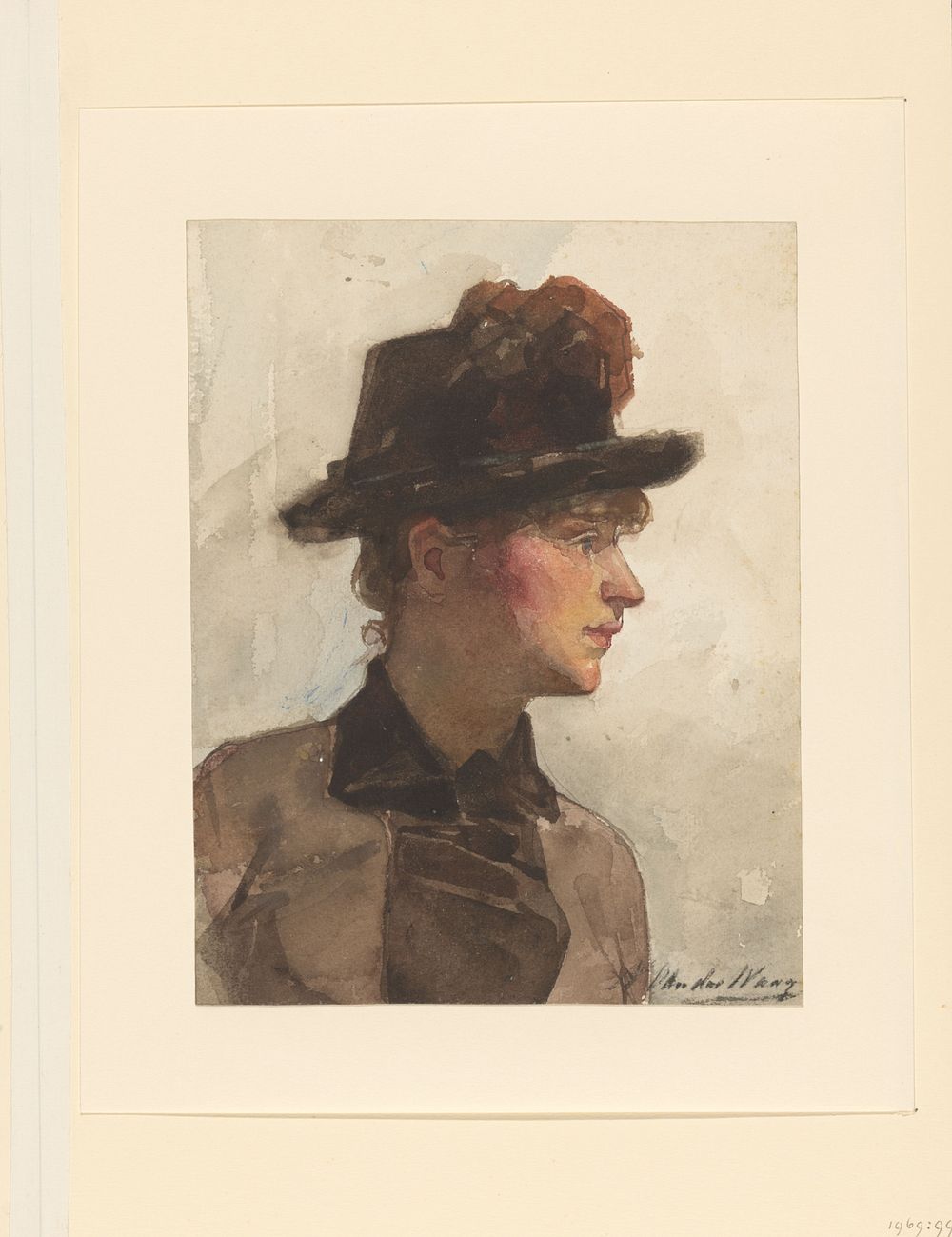 Damesportret (1865 - 1936) by Nicolaas van der Waay