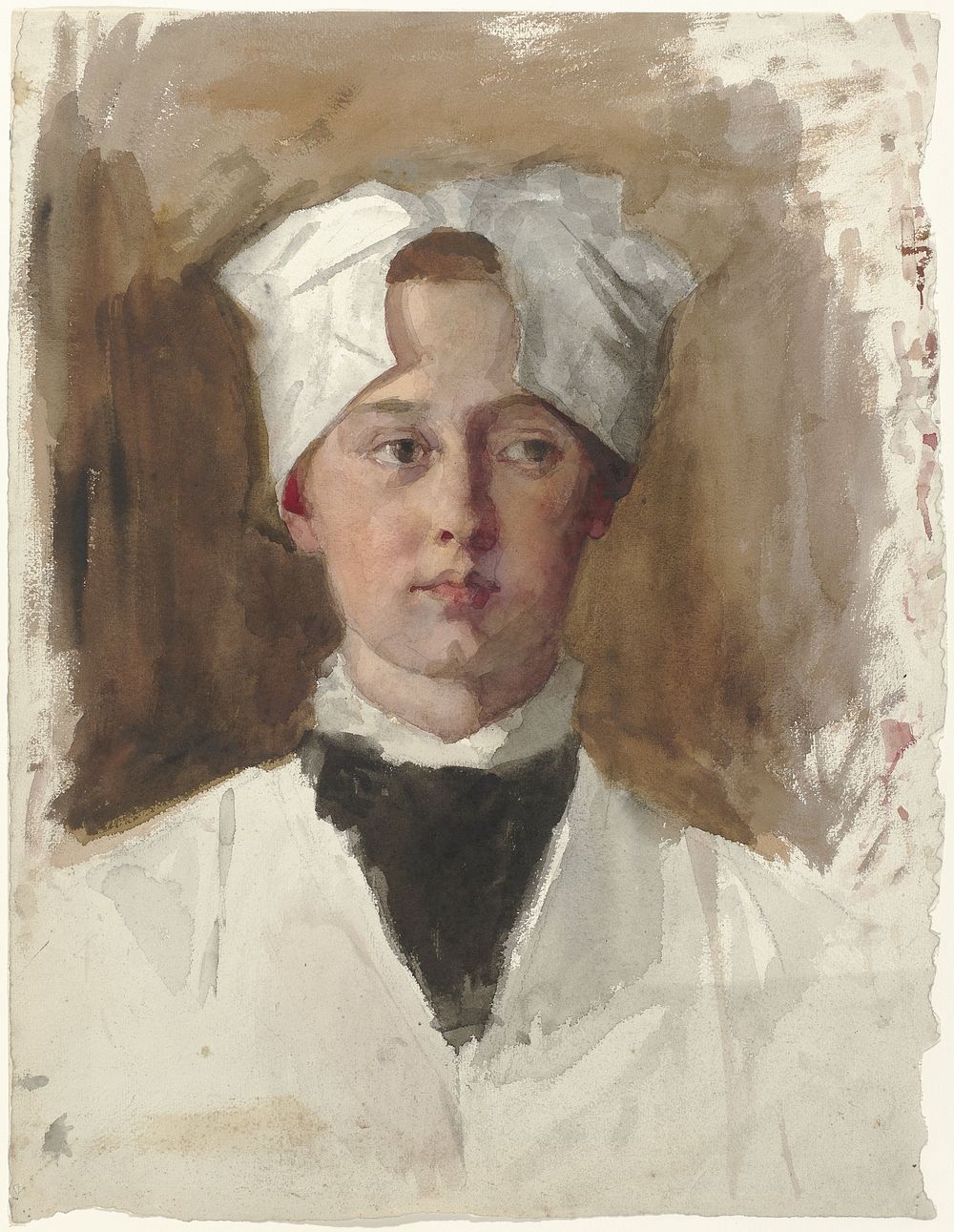 Portret van een weesmeisje (1861 - 1918) by Thérèse Schwartze