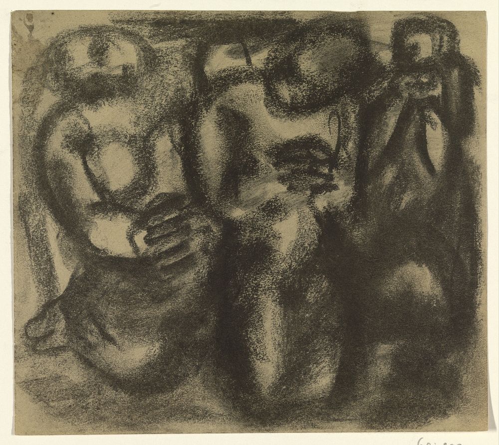 Groep mensen (1891 - 1941) by Leo Gestel