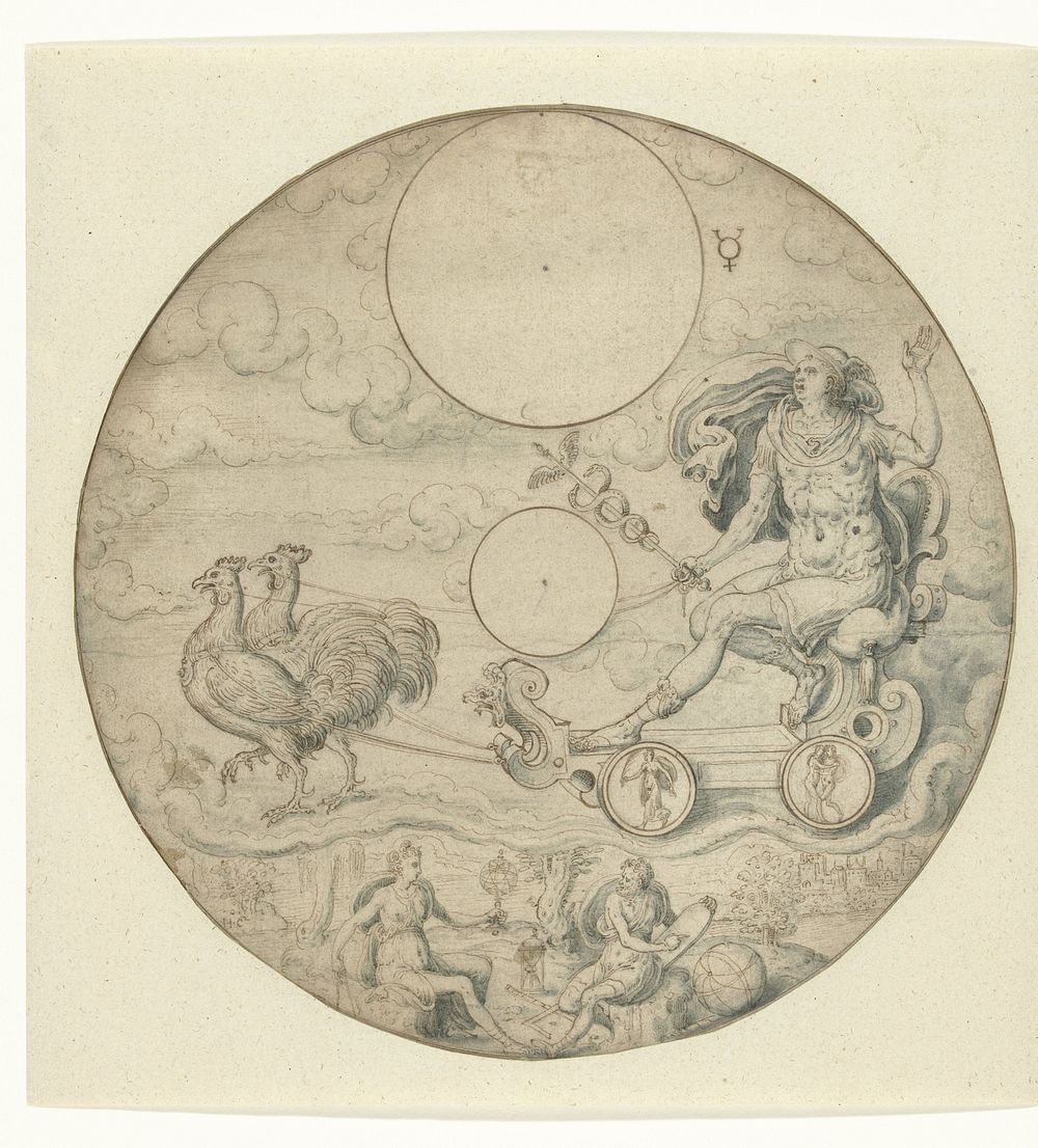 Planeet Mercurius (1558 - 1568) by Hans Collaert I