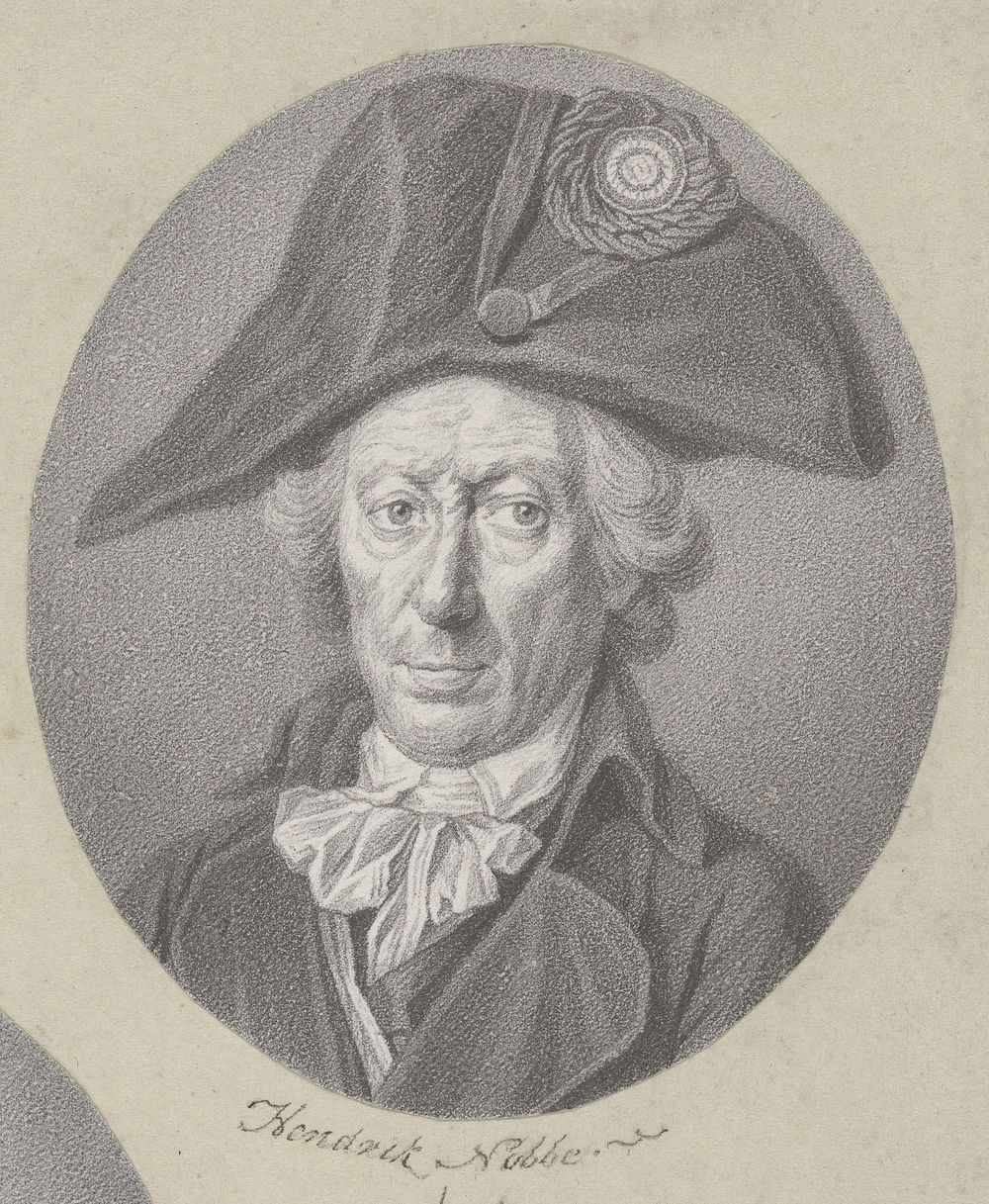Portret van Hendrik Nobbe (1797) by Johannes Cornelis Mertens