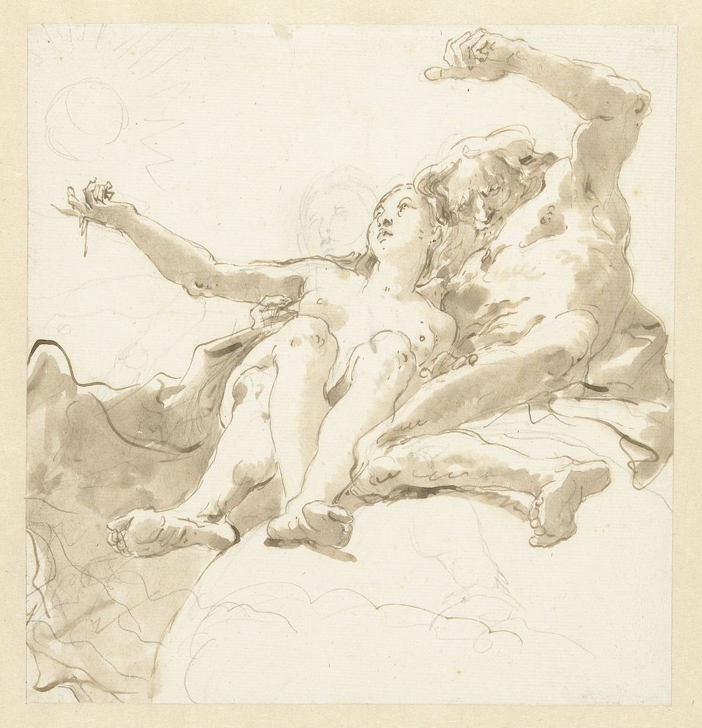 De Waarheid en de Tijd (1706 - 1770) by Giovanni Battista Tiepolo
