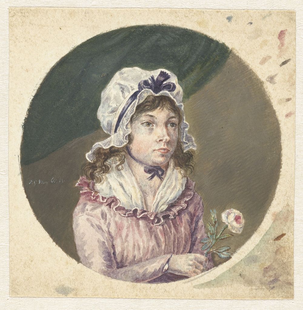 Portret van Maria Margaretha van Os (1786 - 1839) by Pieter Gerardus van Os