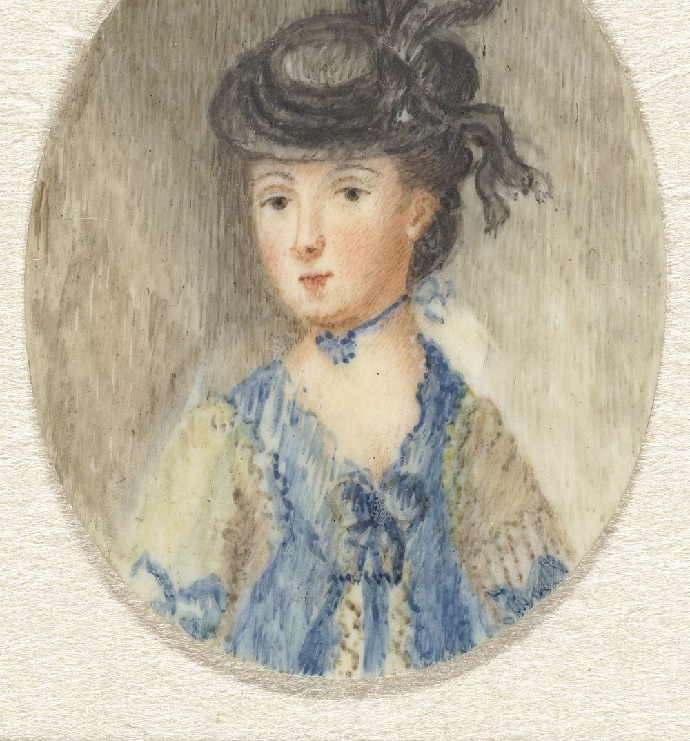 Dame met een zwart hoedje (1786 - 1839) by Pieter Gerardus van Os