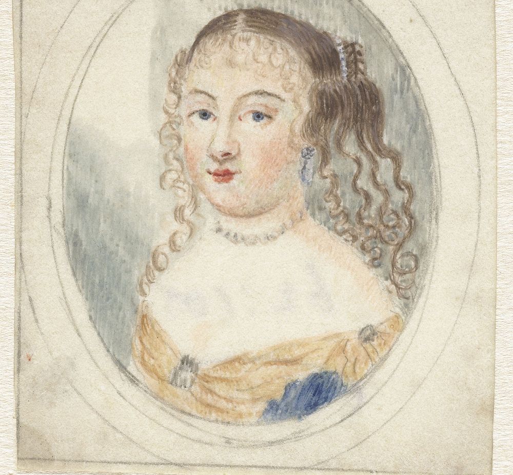 Dame met krullend haar (1786 - 1839) by Pieter Gerardus van Os