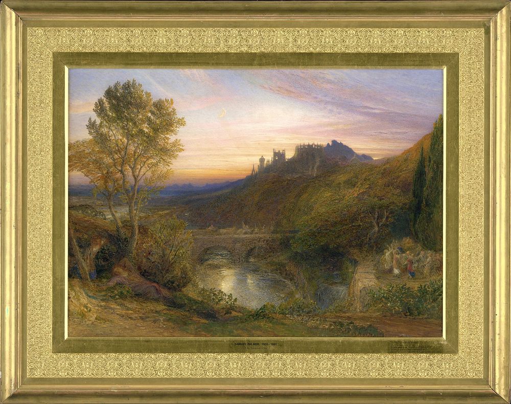 The Towered City (of: The Haunted Stream) (1815 - 1881) by Samuel Palmer