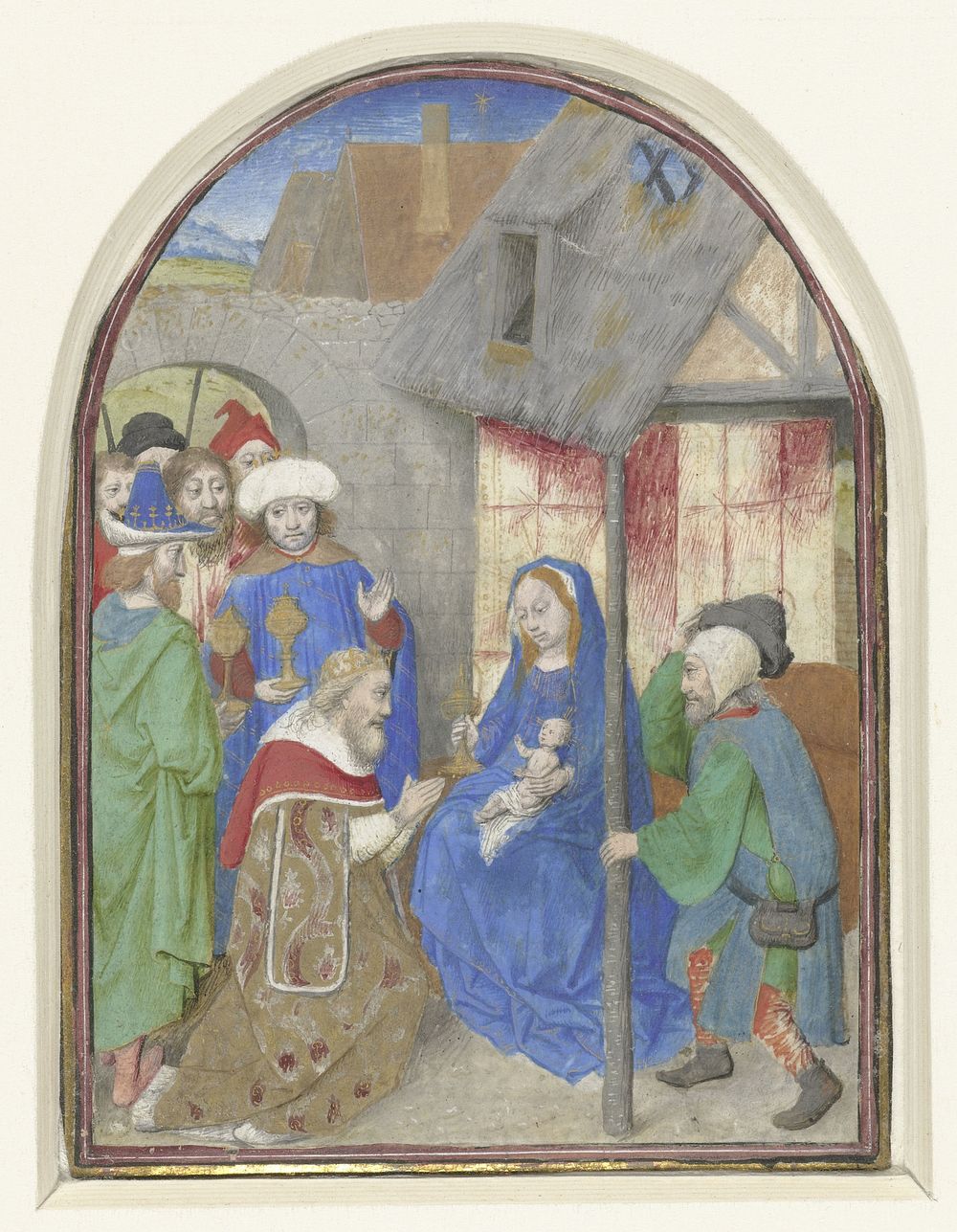 De aanbidding der koningen (c. 1460 - c. 1470) by Simon Marmion