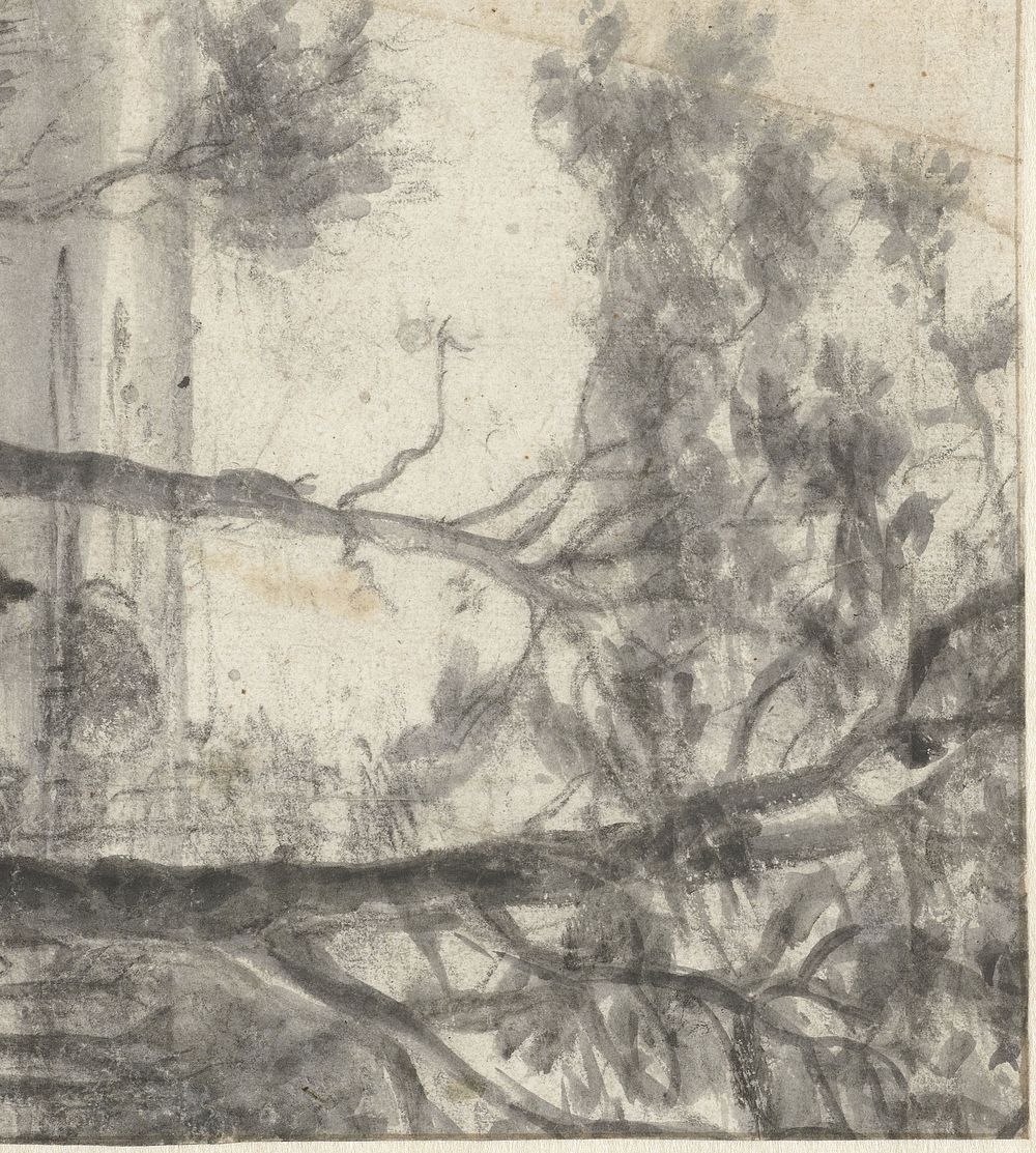 Wooded Coastal Landscape (c. 1650 - c. 1657) by Roelant Roghman