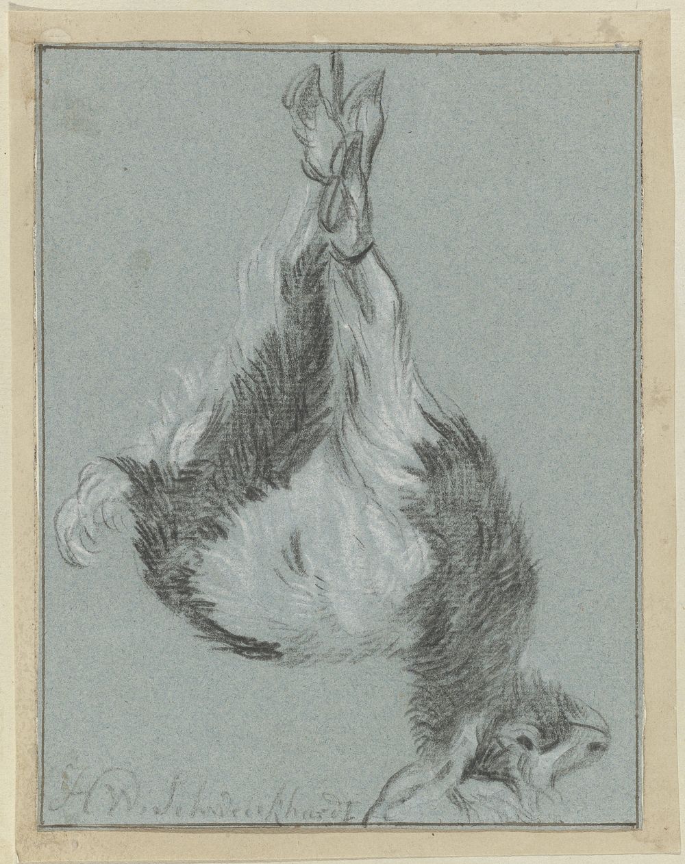 Bestervende geit (c. 1756 - c. 1797) by Hendrik Willem Schweickhardt