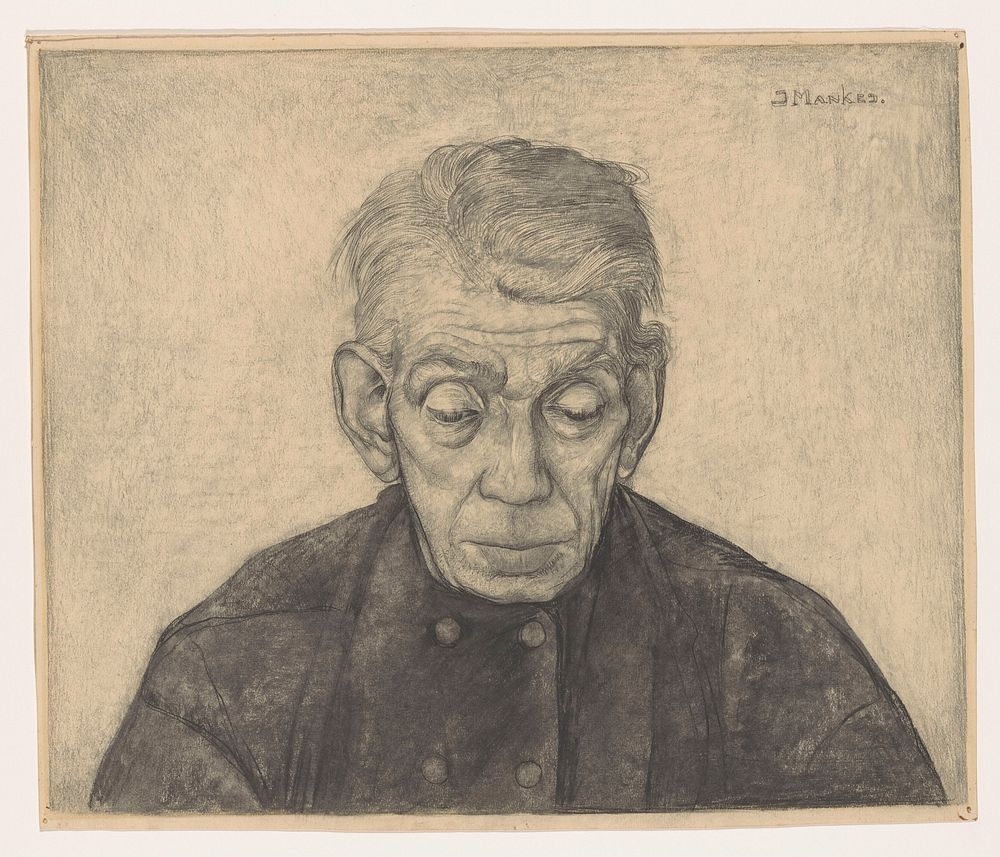 Portret van Douwe de Groot (1899 - 1920) by Jan Mankes