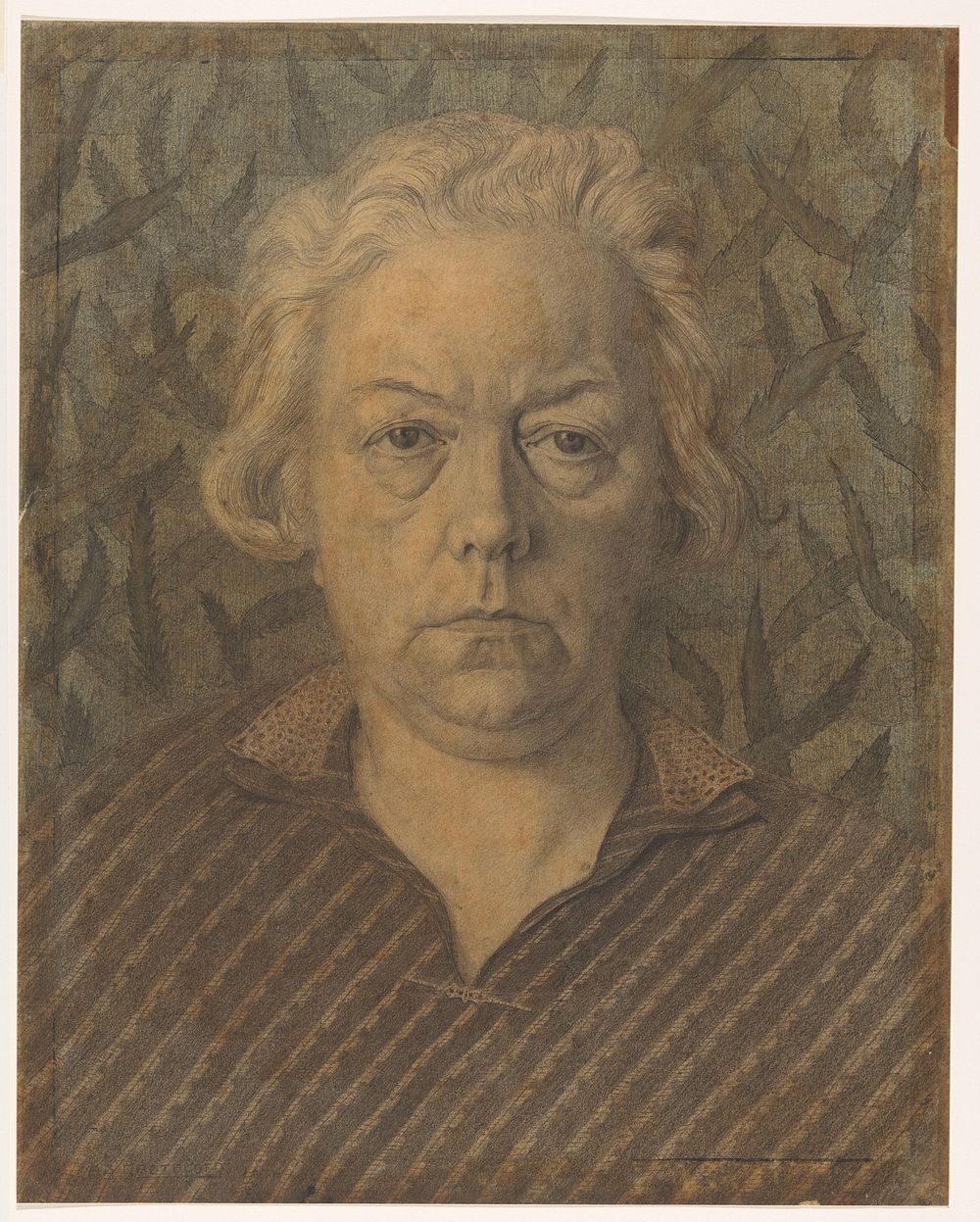 Portret van de moeder van August Grotegoed (1913 - 1938) by August Grotegoed