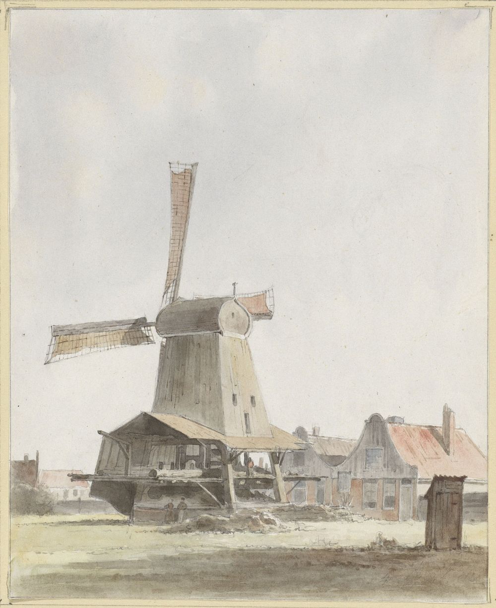 Houtzaagmolen (1845) by Hendrik Abraham Klinkhamer