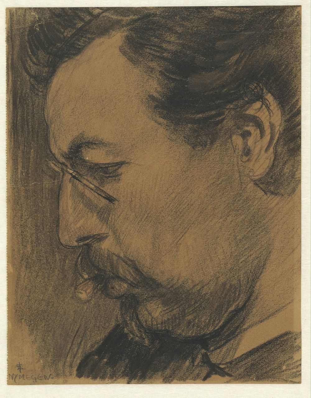 Portret van Leendert Adriaan Schilt (1906 - 1912) by Leo Gestel