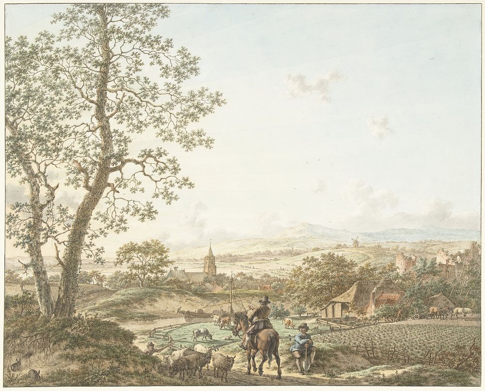 Lente, morgen en aarde (1797) by Jacob Cats 1741 1799
