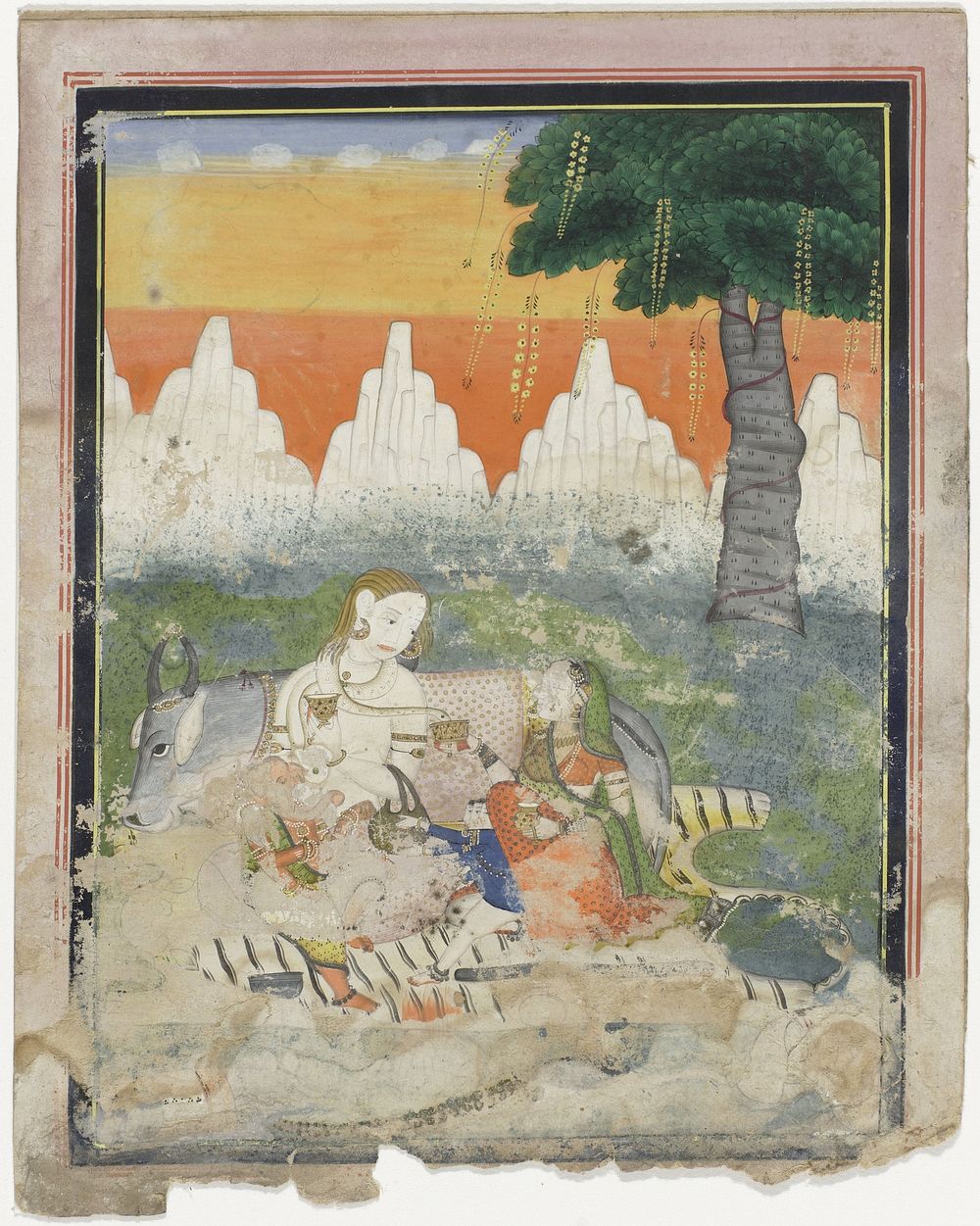 Shiva en Parvati (1810) by anonymous