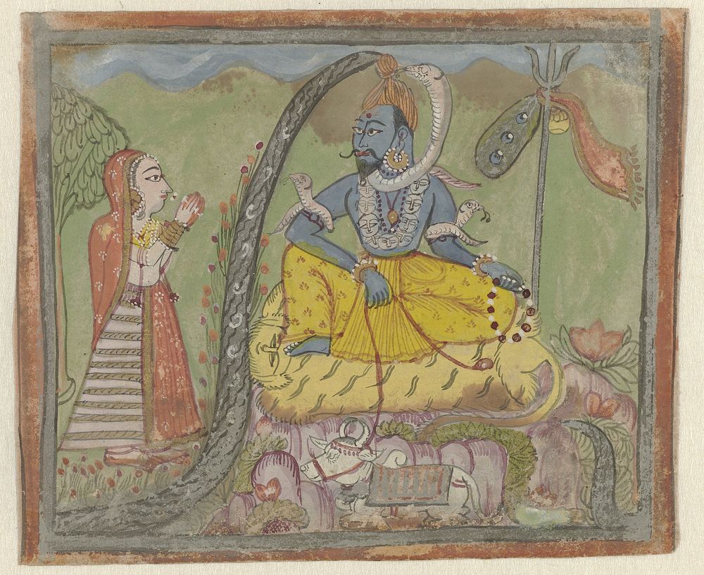 Shiva en Parvati (1810 - 1830) by anonymous