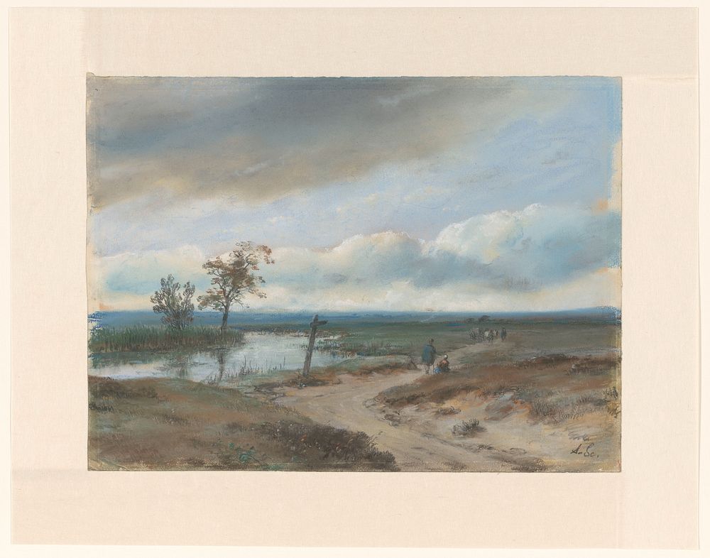 Vennenlandschap (1797 - 1870) by Andreas Schelfhout