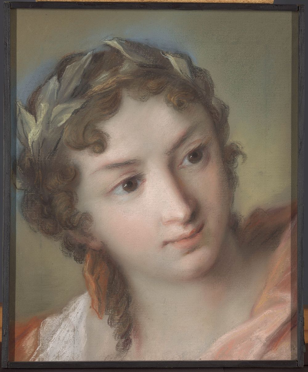 Een muze (c. 1690 - 1757) by Rosalba Carriera
