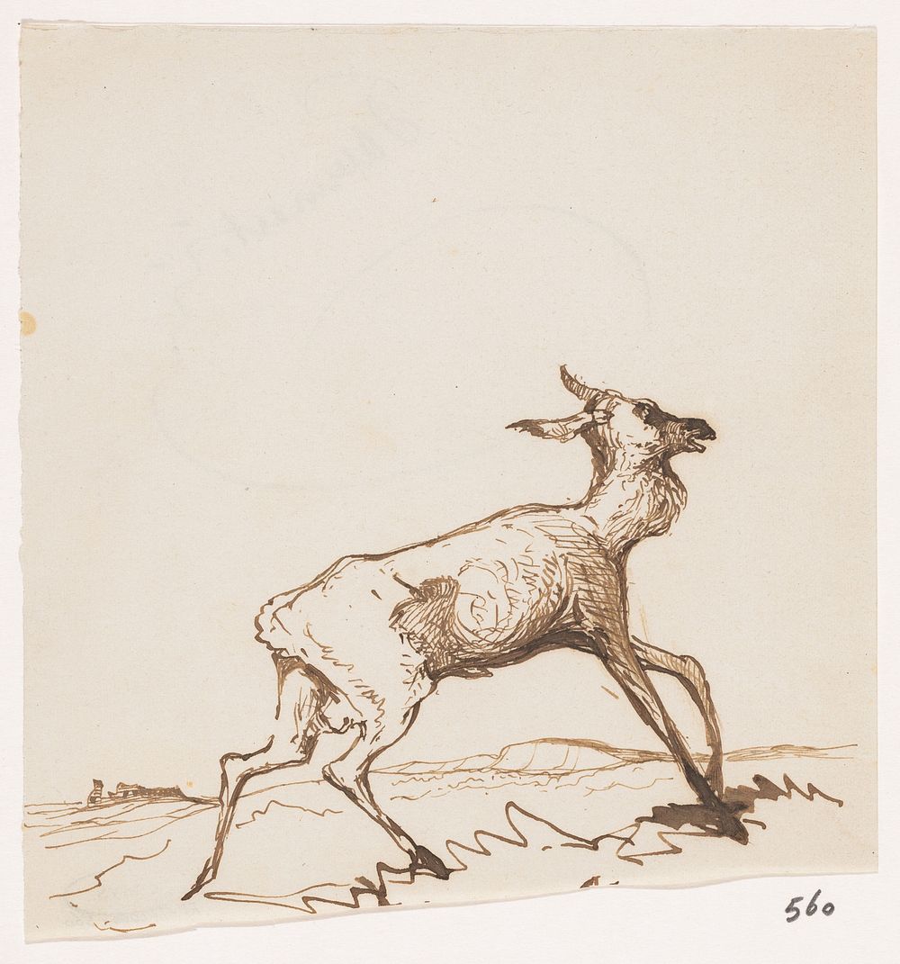 Hert (1840 - 1880) by Johannes Tavenraat