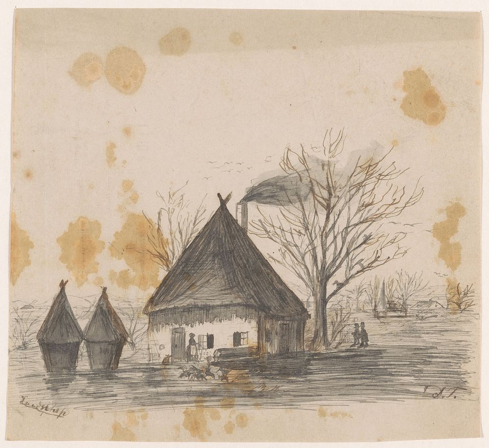 Landschap (1855 - 1930) by Dirk Arnoldus Tavenraat
