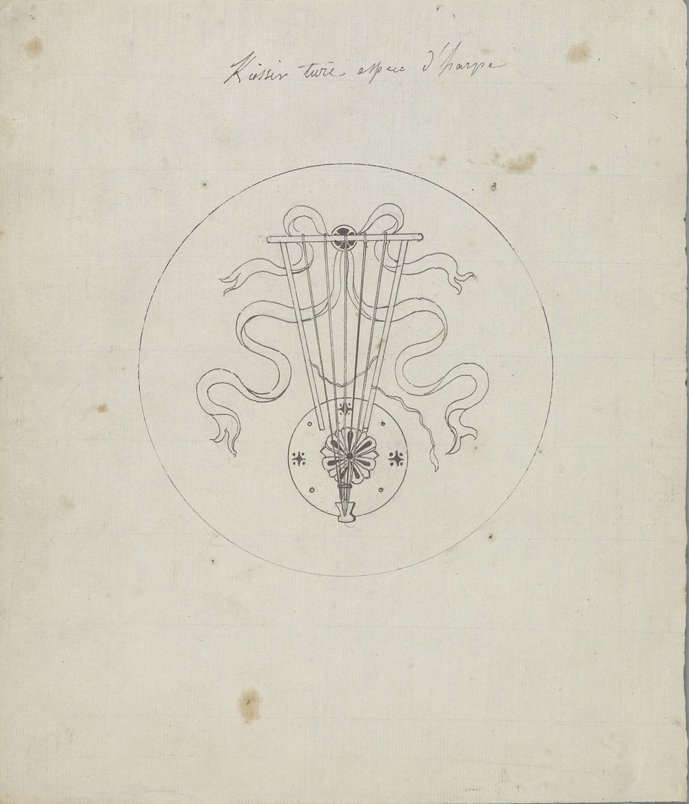 Kissir [?] turc espece d’harpe (in or before 1828) by Pierre Félix van Doren