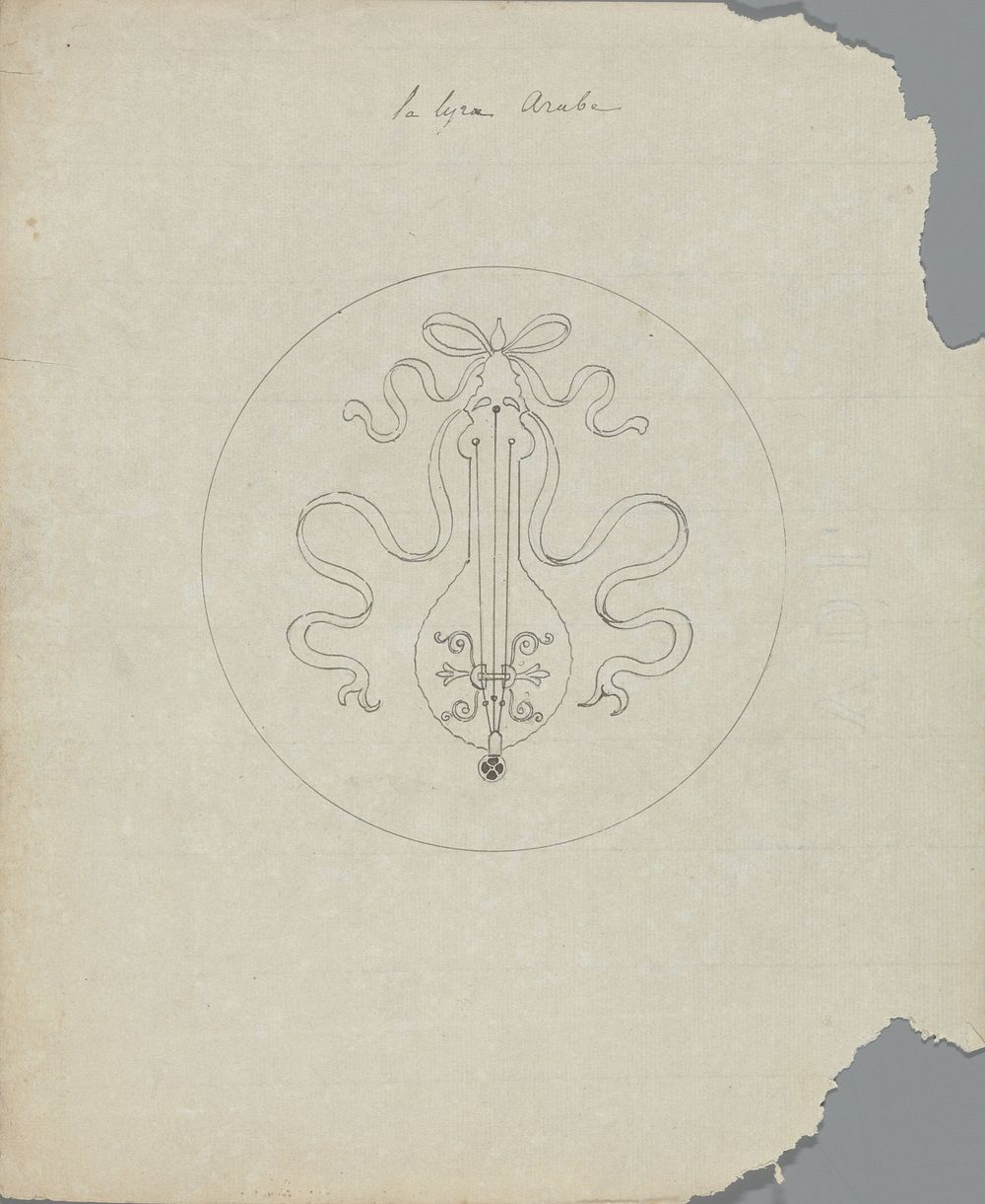 La lyre Arabe (in or before 1828) by Pierre Félix van Doren