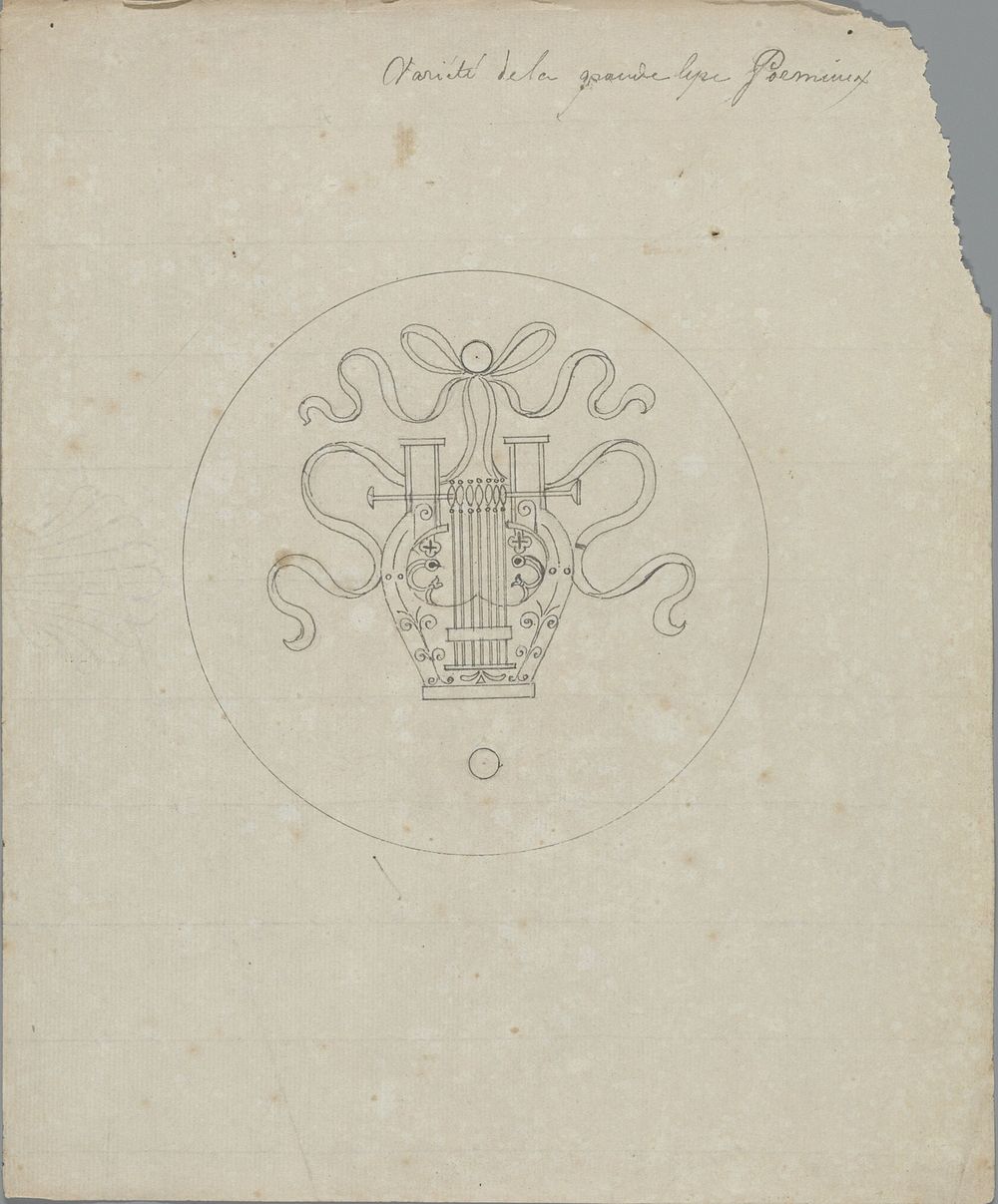 Variété de la grande lyre Porminex [?] (in or before 1828) by Pierre Félix van Doren