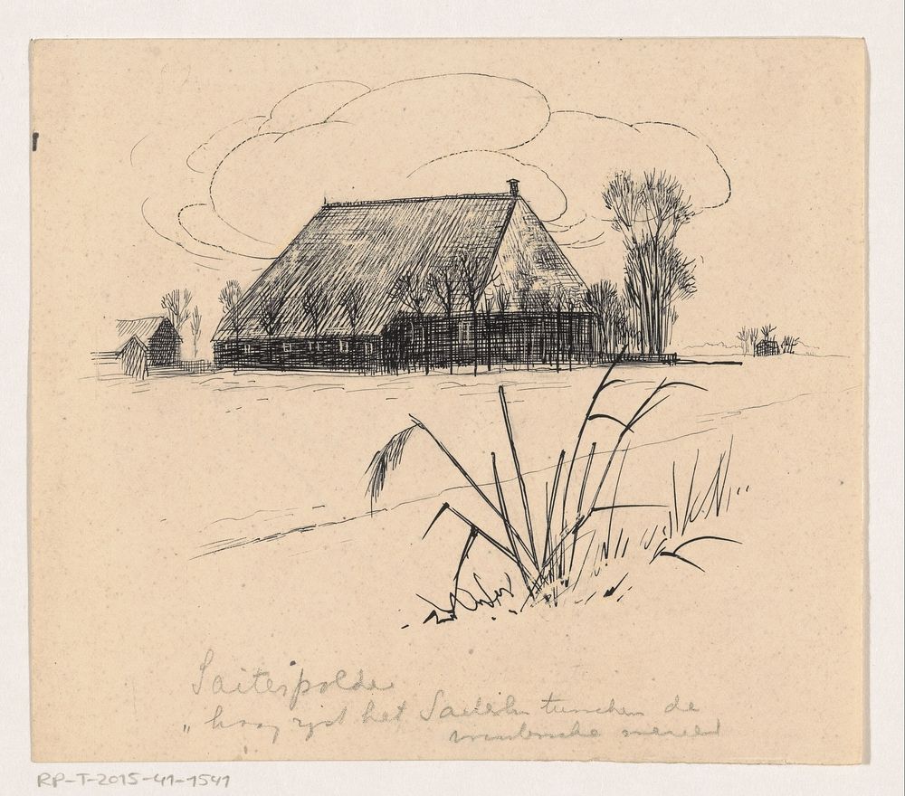 Schuur in de Saiterpolder (1892 - 1940) by Henri Verstijnen