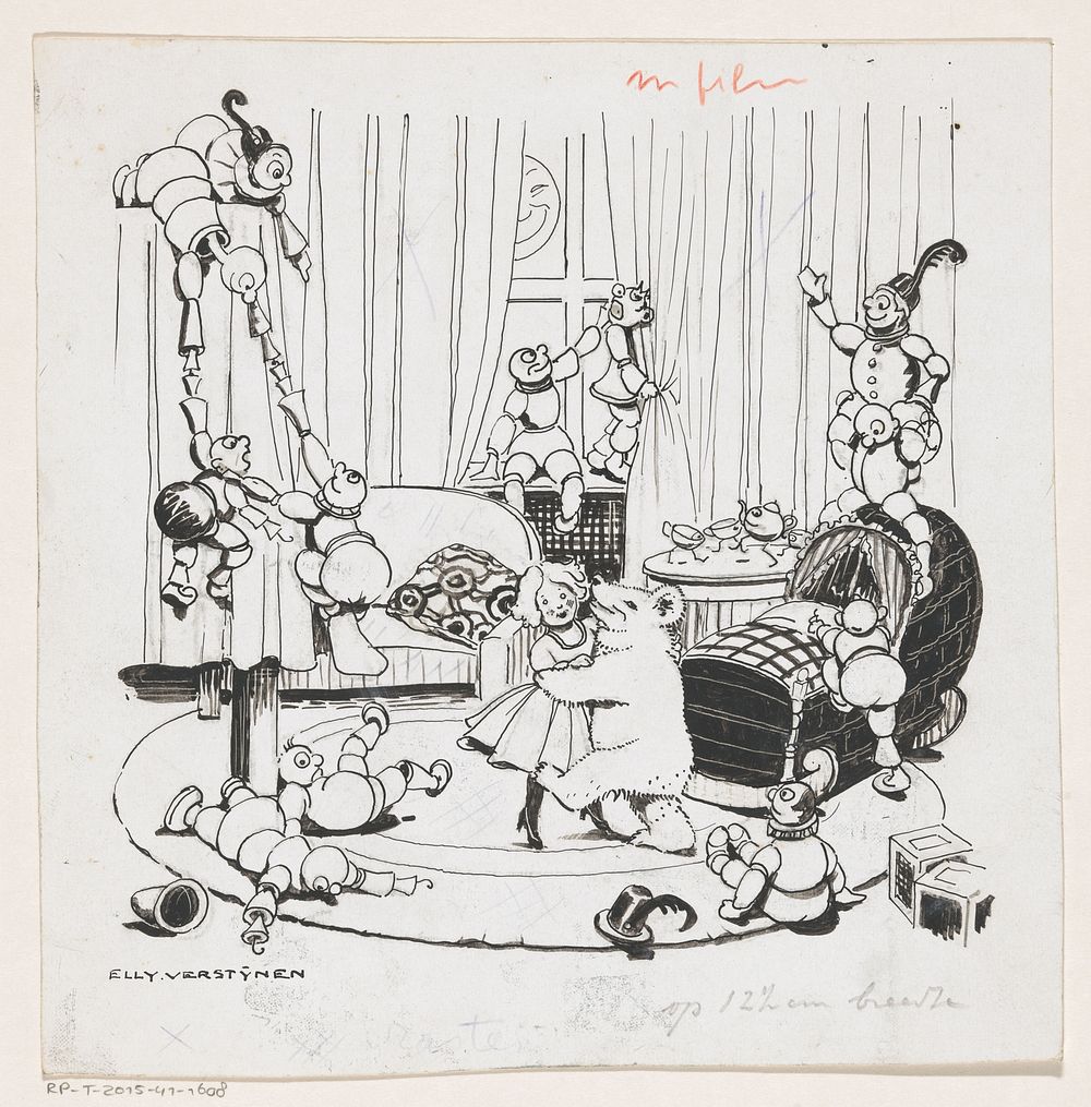 Feestvierend speelgoed (c. 1900 - c. 1930) by Elly Verstijnen