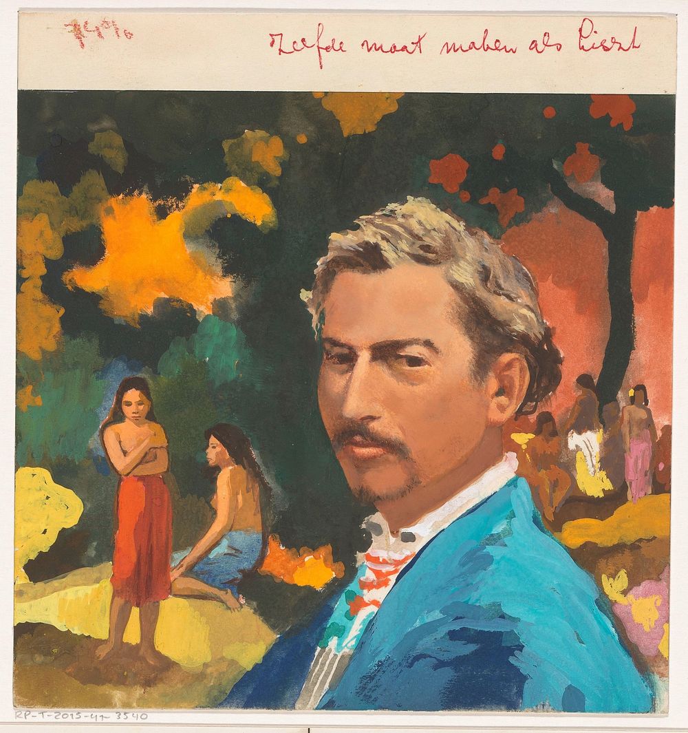 Bandontwerp voor: Claude Francolin, Paul Gauguin. Het leven van een groot schilder, c. 1958 (in or after 1958) by anonymous