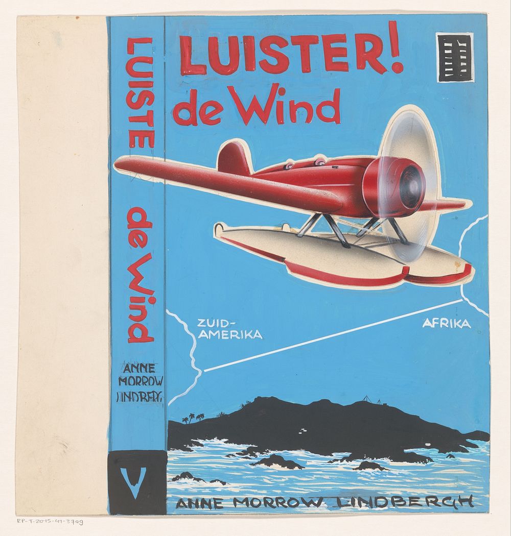 Bandontwerp voor: Anne Morrow Lindbergh, Luister! De wind (Listen! The wind), 1939 (in or before 1939) by anonymous