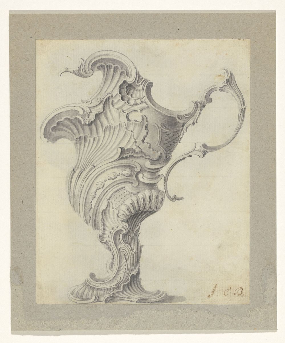 Kan in in rococo-stijl (c. 1743) by anonymous and J S Hildt