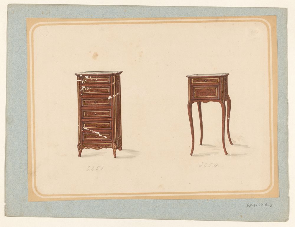 Twee kleine kasten (c. 1835 - c. 1935) by anonymous