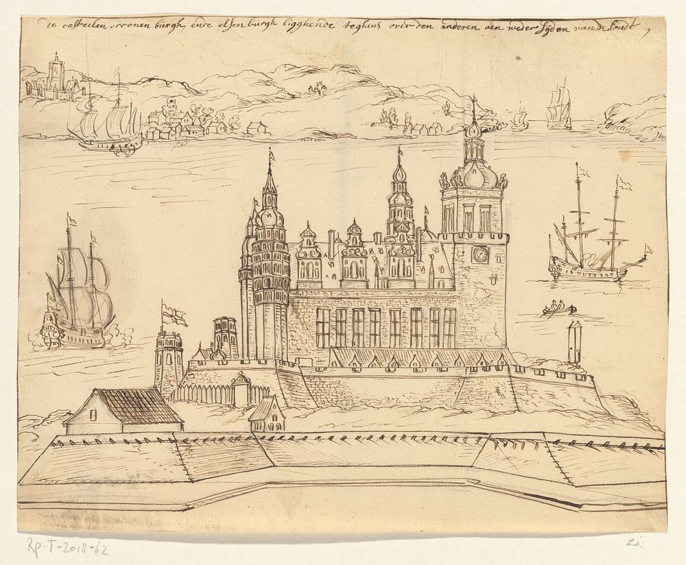 Gezicht op Kronborg (c. 1632) by anonymous