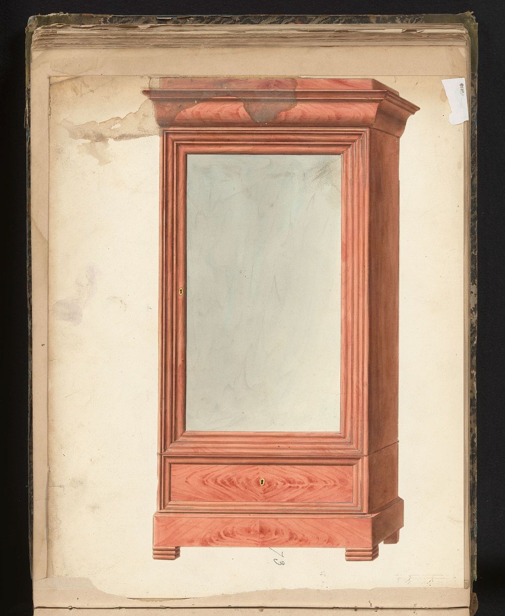 Ontwerp voor een kast (c. 1825 - c. 1839) by anonymous