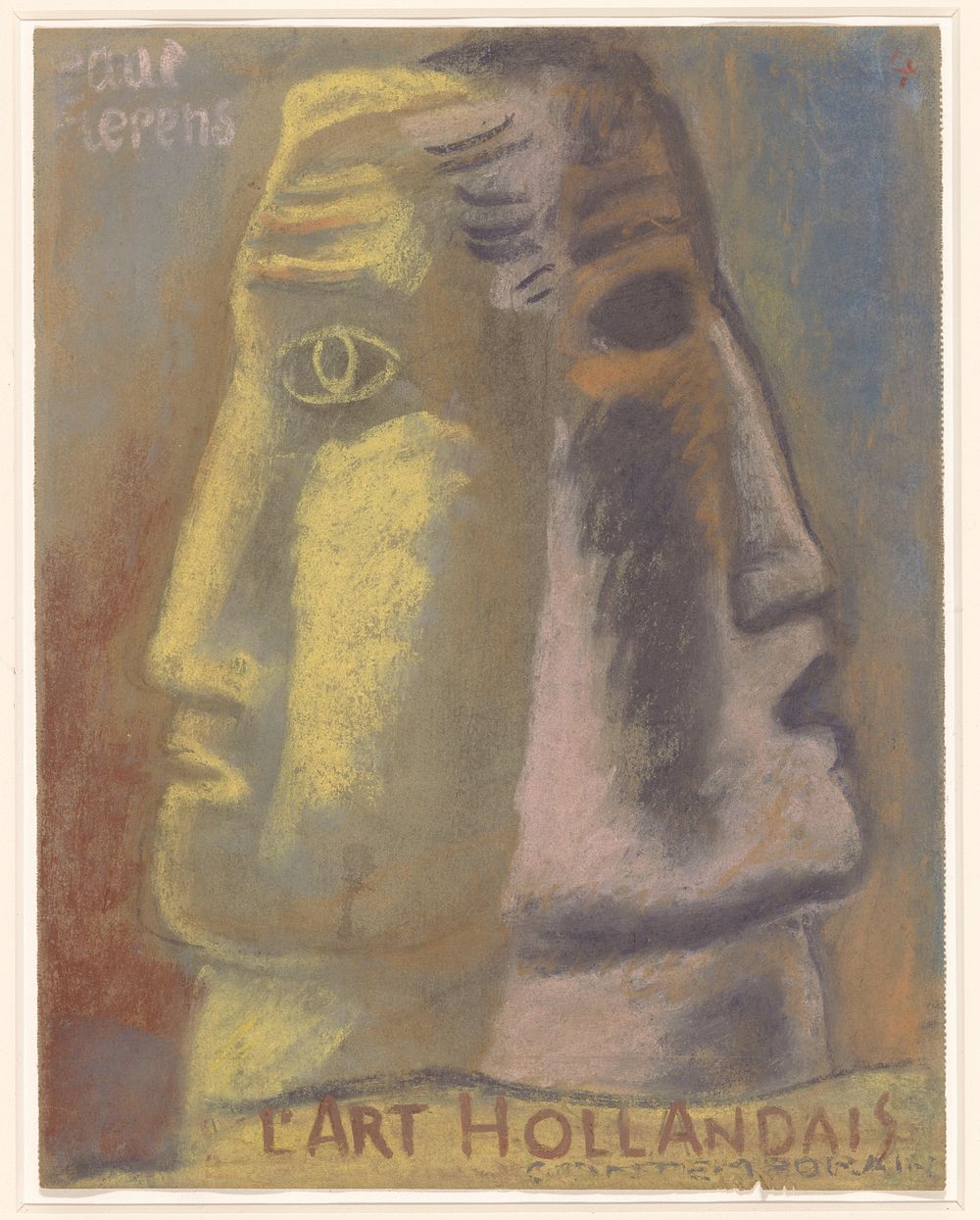 Omslagontwerp voor: Paul Fierens, L'art hollandais contemporain, 1933 (c. 1931 - c. 1933) by Leo Gestel