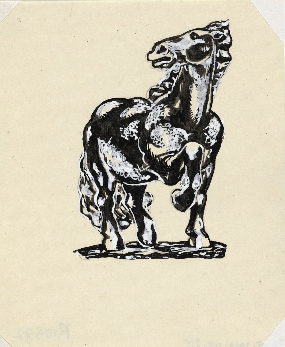 Zonder titel (paard) (1925 - 1940) by Leo Gestel
