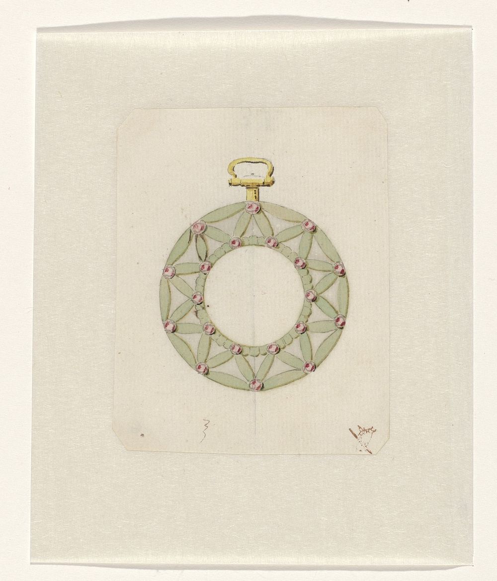 Two designs for watch-cases (c. 1765 - c. 1780) by anonymous and Pierre Moreau