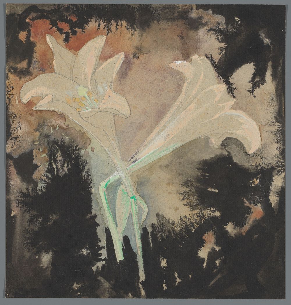 Twee bloemen (1902) by Leo Gestel