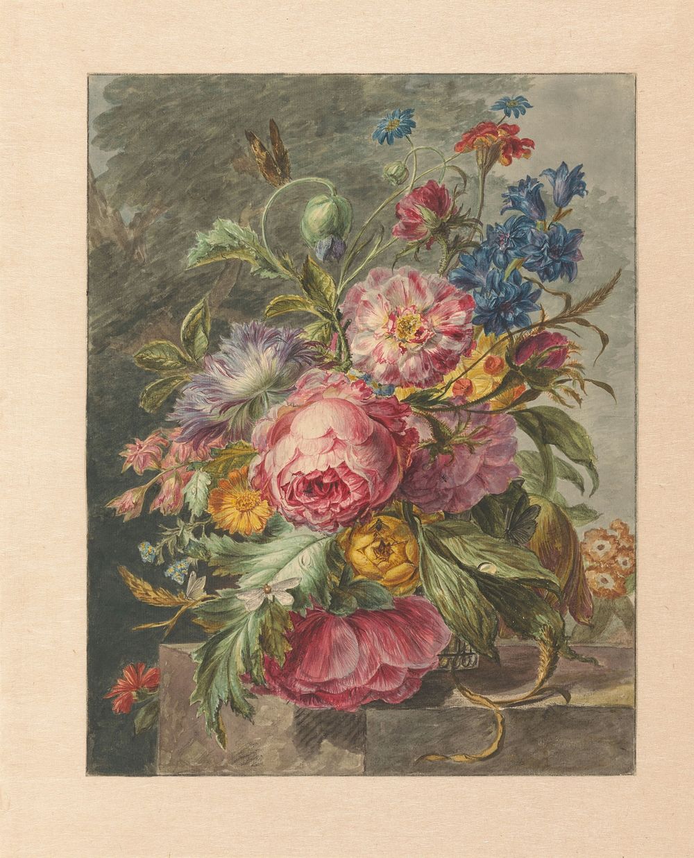 Stilleven met bloemen (1779 - 1808) by Jan Evert Morel I