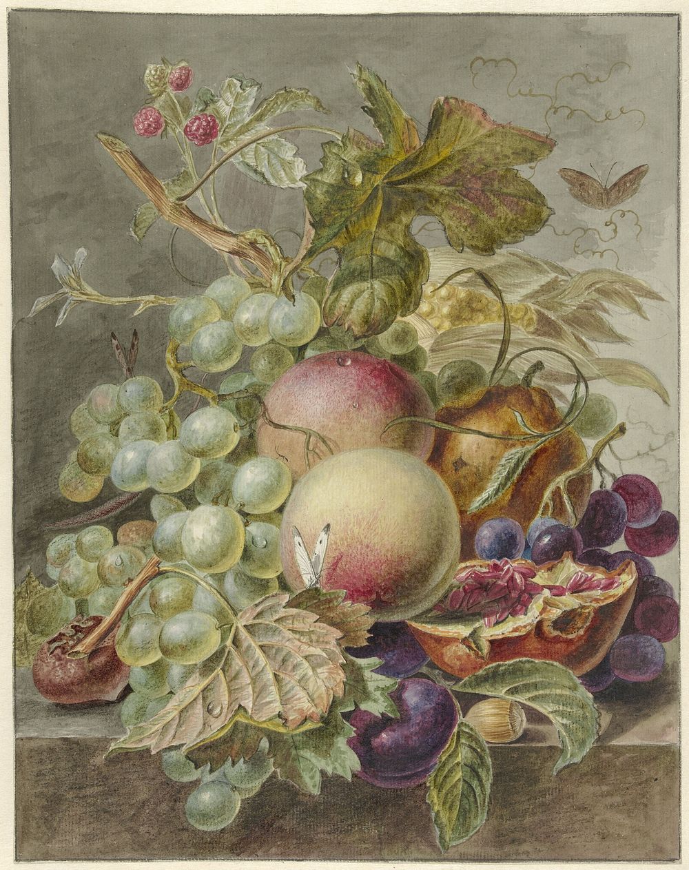 Stilleven met vruchten (1779 - 1808) by Jan Evert Morel I