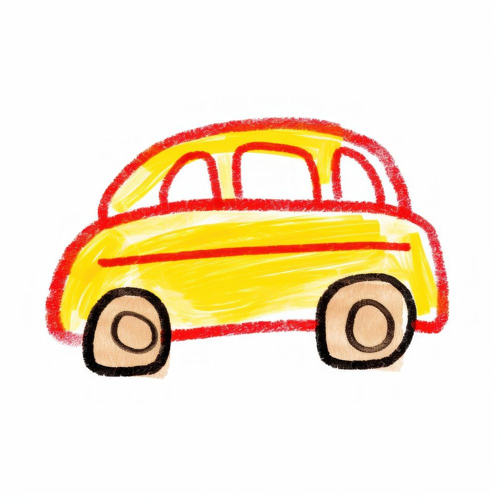 Toy car drawing sketch vehicle.