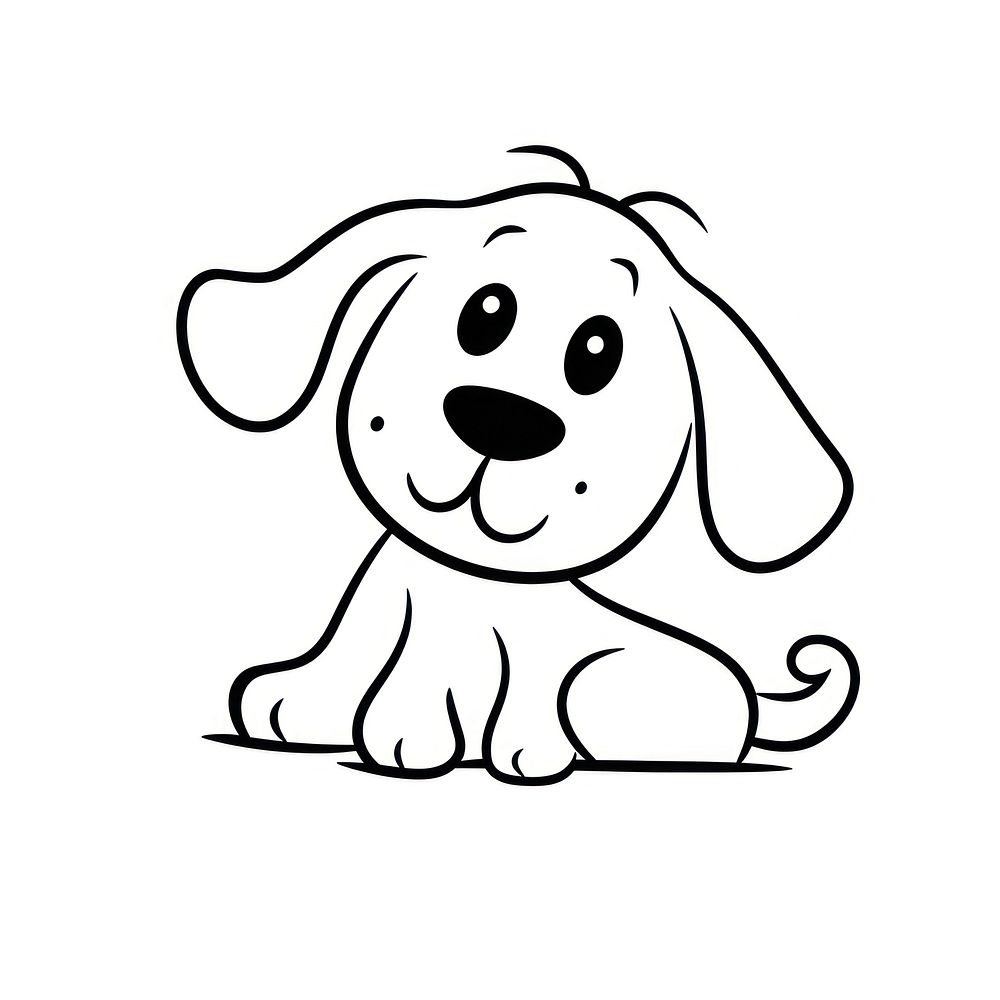 Dog cartoon drawing animal. Premium Photo Illustration rawpixel