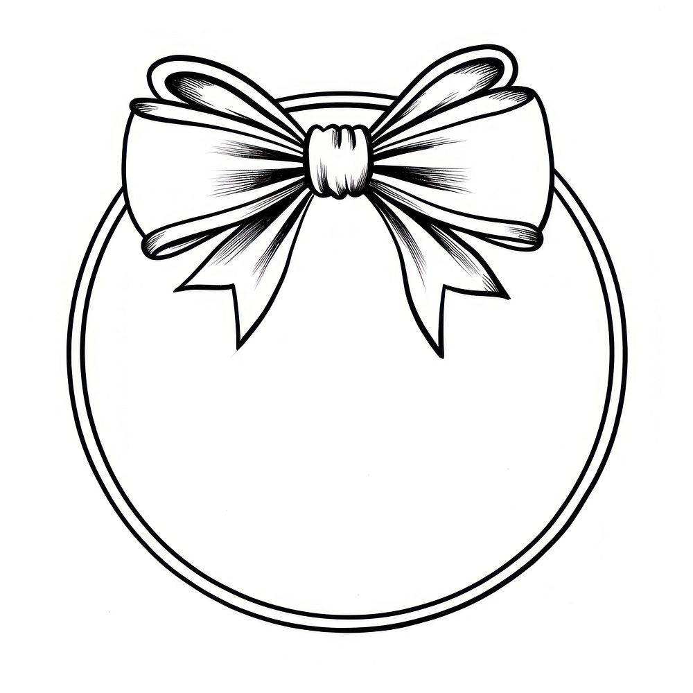Decoration circle ribbon shape.