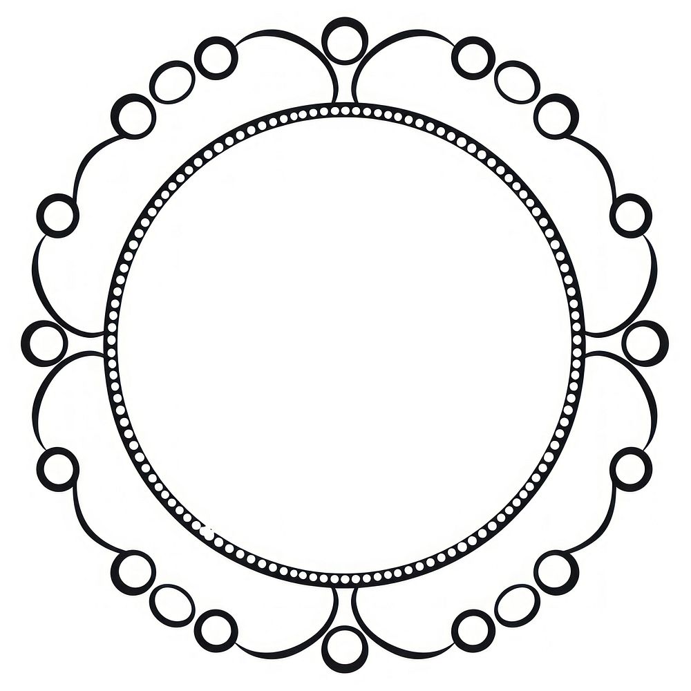 Circle shape line dishware.